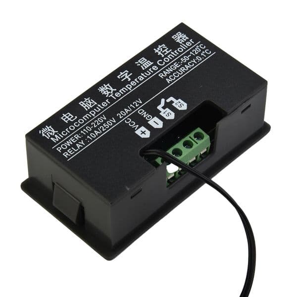 Digital Temperature Controller Thermostat Meter Temp Sensor Switch Regulator -55-120 Degree Celsius 12V / 24V / 110V-220V