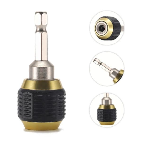 Hexagonal Shank Quick Coupling Electric Drills 1/4 Inner Hex Self-locking Connecting Rod Drill Bit Holder Drill Chuck Adapter