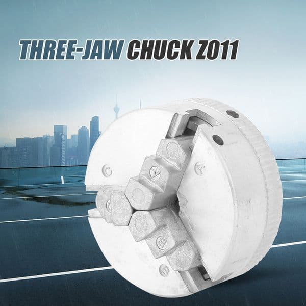 Z011A Collet Metal Zinc Alloy 3-Jaw Lathe Chuck Clamp Wood Turning Lathe Tool