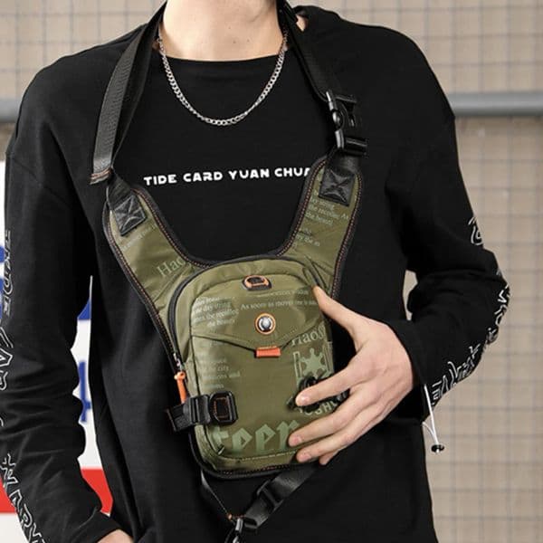 Shoulder new Bag Waterproof 2025 Crossbody Chest Fanny Pack Adjustable Large Capacity Accessories for Outdoor Riding Cycling