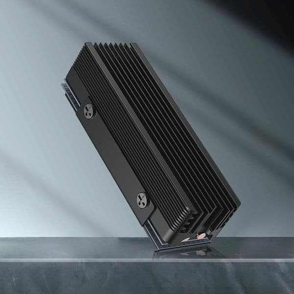 M.2 SSD Cooler with Thermal Silicone Pad 2 Copper Heat Pipes Cooler Heat Sink Radiator for M.2 NVMe 2280 SSD