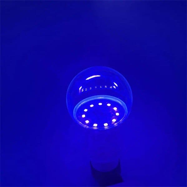 85-265V E27 9W Blacklight UV Purple Light Bulb 395nm Human Body Paint Fluorescent Ghost House Christmas Halloween Party Decor