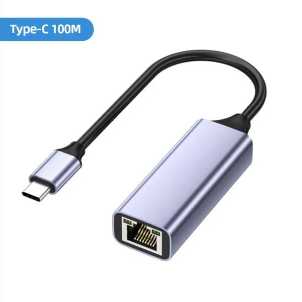 USB Type-C Ethernet Adapter 1000/100 Mbps USB 3.0 RJ45 Network Card for Laptop Xiaomi Macbook Air Pro Windows Internet USB Lan