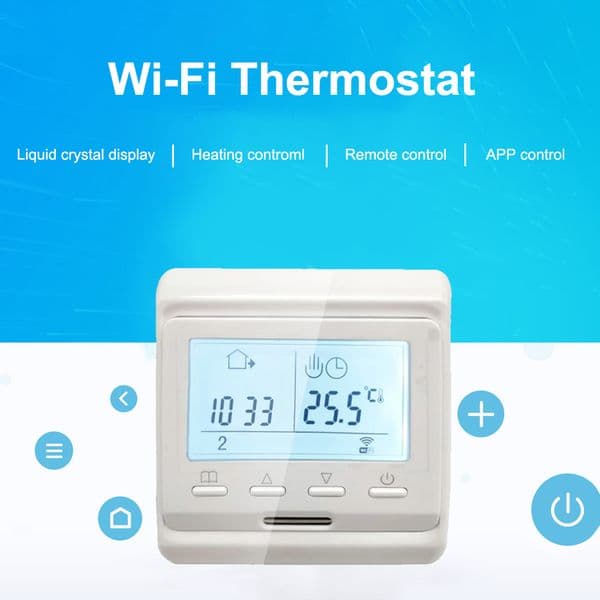 Room Thermostat 220V LCD Programmable Electric Digital Floor Heating Room Air Thermostat Warm Floor Controller( 1PC)
