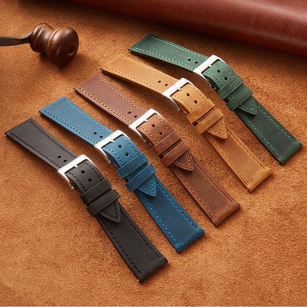 Vintage Watch Strap Quick Release 18mm 19mm 20mm 21mm 22mm Cowhide Watchband Smart Watch Strap Accessories BraceletZ106