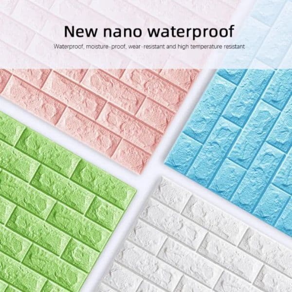 35x38.5cm 2025 3D Wall Stickers Self Adhesive Foam Brick DIY Wallpaper Wall Room Living new Decor Kids Room Wall Sticker For Kitchen Home