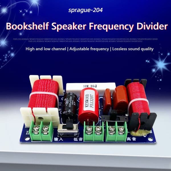 250W 2 Way Speaker Frequency Divider 2500Hz-3000Hz Bass HiFi Crossover Filter Distributior Board Home Theater DIY Speaker Filter cfc82