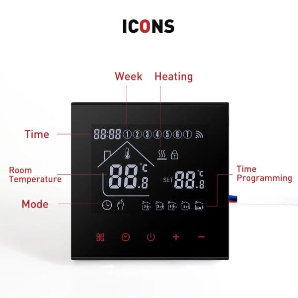 Thermostat with Wifi Tuya Smart Home Temperature Controller Warm Floor Electric Heating Gas Boiler Yandex Alice Google Alexa