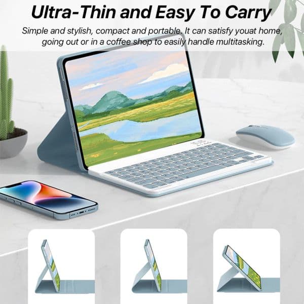 Magic Keyboard for Samsung Galaxy Tab Case S7 S8 S9 11 S6 A7 10.4 A8 10.5 for Samsung Tab S9 S8 S7 PLUS FE Cover Keyboard Mouse