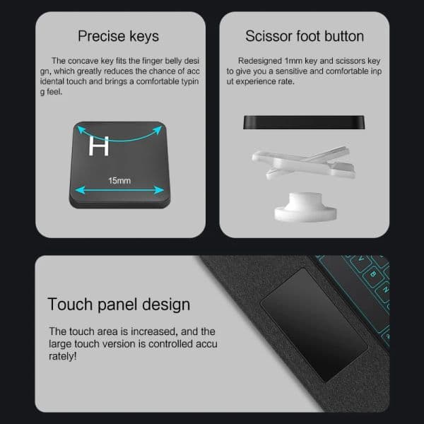 Detachable Keyboard Case For iPad Air 5 4 3 iPad 10.2 7/8/9th 10.9 10th Generation,iPad Mini 6 Pro 11 12.9 Magic Keyboard Cover