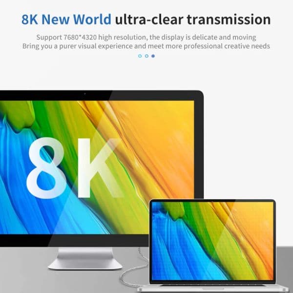 PD 240W 40Gbps USB 4 Cable 8K 60Hz USB Type C Super Speed Data Transfer Cable Compatible with Thunderbolt 4/3 for Macbook Laptop
