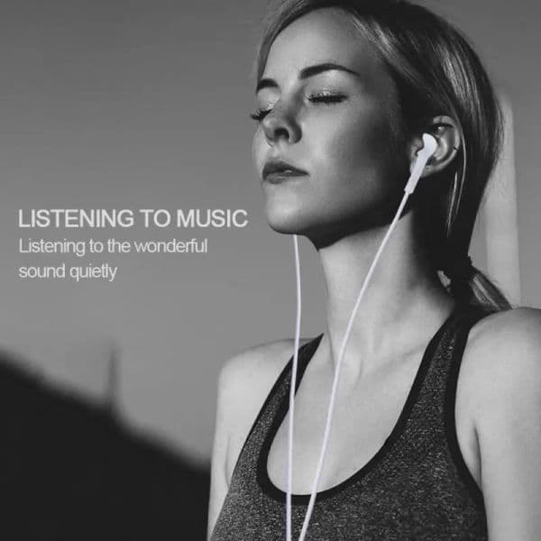 Universal 3.5mm Stereo Music In-Ear Headphones Portable Cancelling Earphone Wired Headset With Mic For Samsung Galaxy S4 Edge