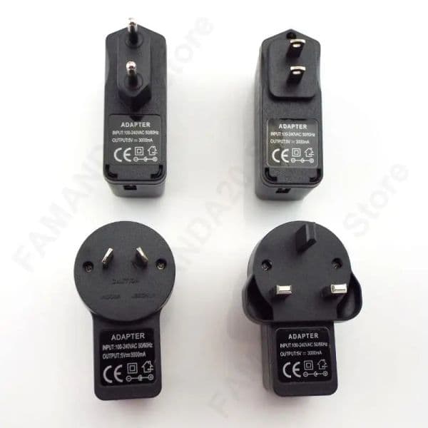 US EU UK AU plug AC to USB Port DC Power Supply 5V 1A 2A 3A Adapter Charger Charging For LED Strip Lights