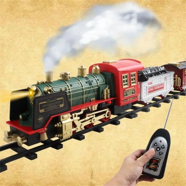 Electric Christmas Train Toy new Set Children Electric Track Toy Car Train 2025 Toys For Kids Educational Toys Birthday Party Xmas Gifts