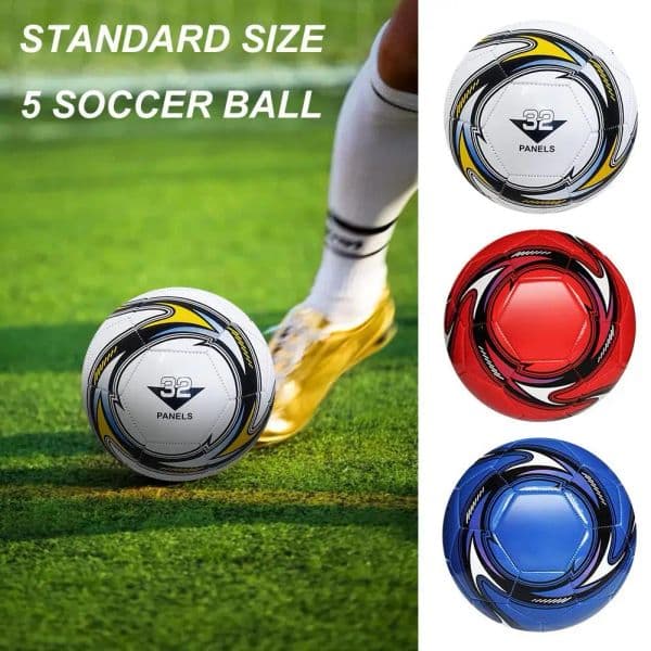 Standard Size 5 Soccer Ball Leakproof Campus Football Wear Resistant New Rubber Soccer Ball Elastic Durable Football