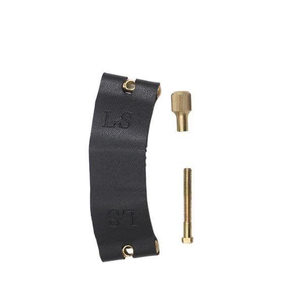 Clarinet Mouthpiece Ligature Fastener Clip Woodwind Accessories Clarinet Leather Cover Clamp ABS Cap Musical Instrument Parts