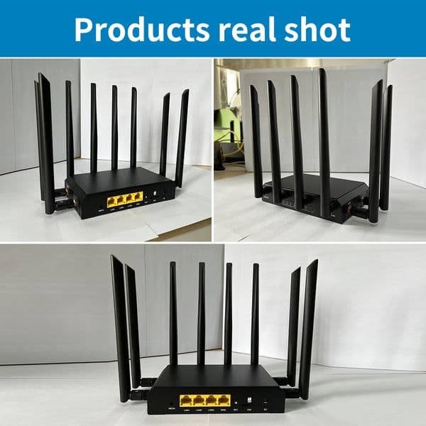5G Router Sim Card 3000Mbps 1800Mbps WIFI6 Device 128MB Flash 512MB RAM WiFi 4G Antenna