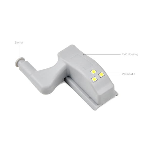 1Pcs Wardrobe Cupboard Door Lamp Universal Inner Hinge LED Sensor Lamp 0.3W 3LED Auto Switch ON/OFF Bulb Cabinet Night Light