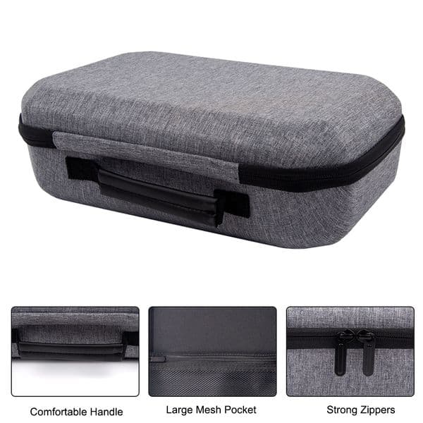 New Travel Carrying Case for Meta Quest 3 Headset Controllers EVA Hard Shell Storage Bag with Mesh for Meta Quest3 VR Accessorie