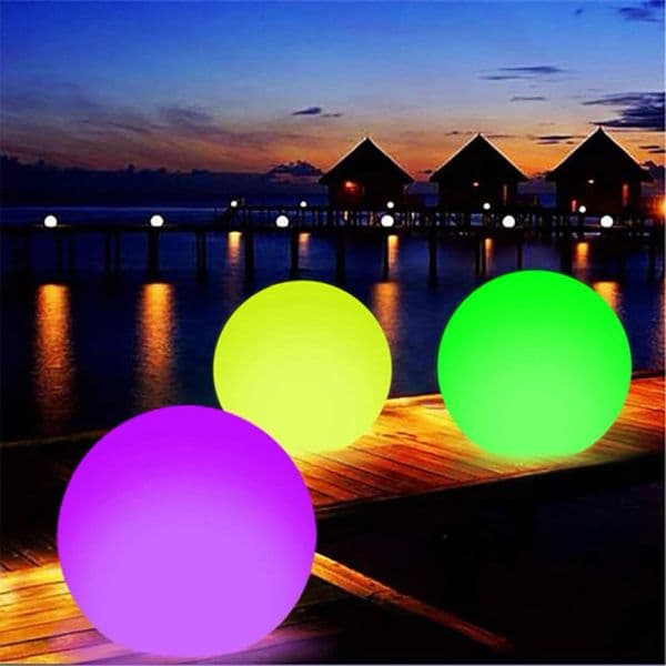 1-10PCS Floating Pool Lights with 16 Colors Waterproof Outdoor Swimming Underwater Pool Lights Ball For Swimming Pool Light