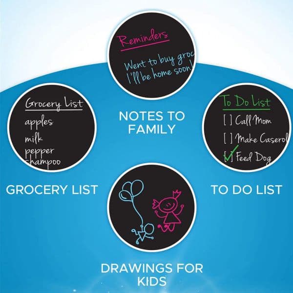Fridge Magnet Write Mini Refrigerador Wall-Mounted Blackboard 2025 Rubber Peel new Stick 30x21cm Child Stickers Kids Magnetic Black