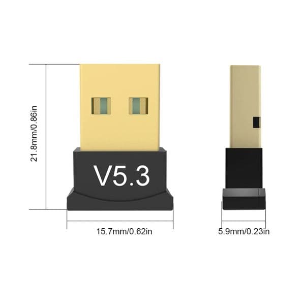 USB Bluetooth 5.3 Adapter 2025 Transmitter Receiver Bluetooth new Audio Bluetooth Dongle Wireless USB Adapter for Computer PC Laptop