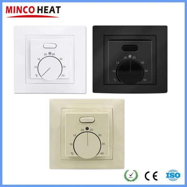 MINCO HEAT Electric MK05 Room Termostat 220V 16A Temperature Controller for Underfloor Heating System
