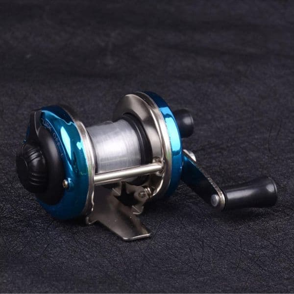 4PCS New Mini 5.2 1 Ice Fishing Reels Metal Right Left Hand Bait Reel Casting Spinning Wheel Beach Accessories With Fishing Line L250729