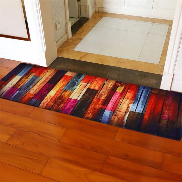 Multi-Size Colorful Interior Carpet Modern Hallway Kitchen Rug Abstract Style Area Mat Machine Washable Non-Slip Floor Mats