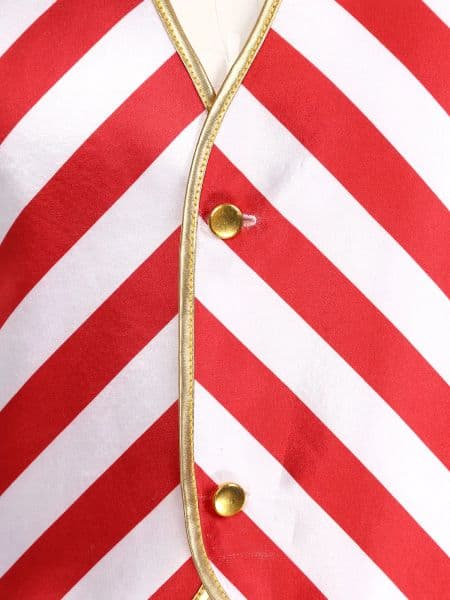 Mens Christmas Santa Claus Costumes Candy Cane Red White Stripe 2025 Waistcoat new Tops Xmas New Year Holiday Party Suit Vest Jacket