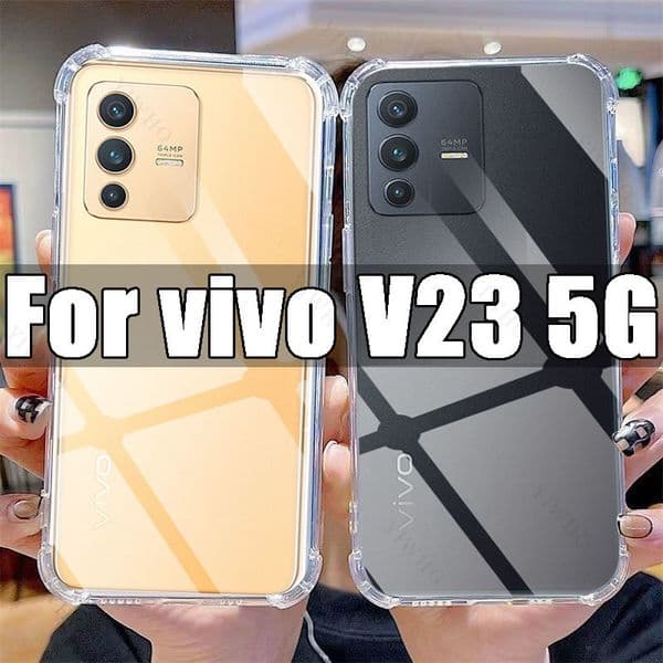 Clear Phone Case for Vivo V23 5G TPU Transparent Case for Vivo V 23 for VivoV23 6.44" V2130 Shockproof Anti-scratch Covers