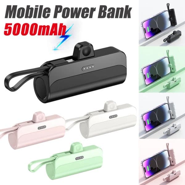 Power Bank 5000mAh Portable Charger Fast Charge Phone Spare External Battery Mini PoverBank For iPhone Xiaomi Samsung Huawei