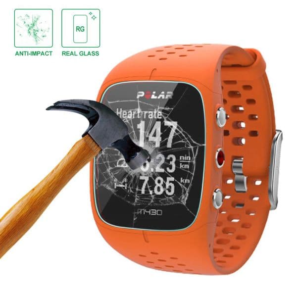 Tempered Glass Protective Film HD Clear Guard For Polar M400 / M430 Smart watch Toughened Screen Protector Cover for Polar M430