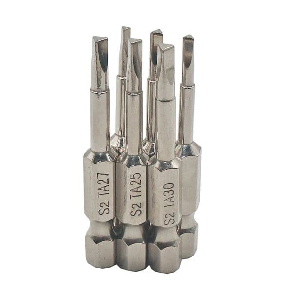 Triangle 6PCS Screwdriver Bit 1/4'' Hex Shank 50mm Triangle Head Bit 2025 Magnetic Screwdriver Repair Tool 1.8/ 2/ 2.3/ 2.5/ 2.7/3 mm 1/4'' 1.8/ 2/ 2.3/ 2.5/