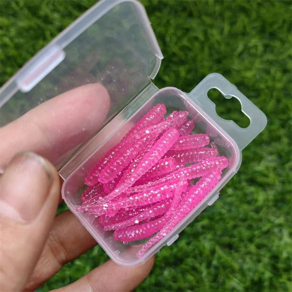 MUKUN 30PCS/LOT AJING Soft Lure Rockfish Fishing Lures 0.3g/35mm MINI Artificial Bait Swimbaits Jig Lure Wobber Worm Tackle