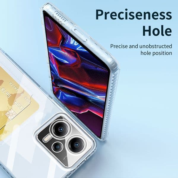 Card Slot Holder Soft Case For Xiaomi POCO X6 X5 Pro X4 X3 GT Pro NFC Funda For Poco M4 M3 Pro F4 F5 Clear Silicones Phone Cover