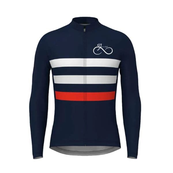 Stripes Men Cycling Jerseys 2023 New Summer Long Sleeve Cycling 2025 Shirts Mountain Road Bike Cycling Tops new Quick-Dry Bicycle Clothes