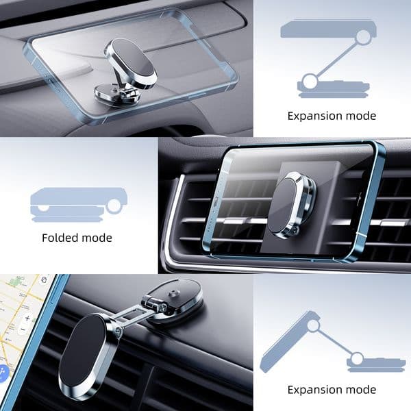 Magnetic Car 2025 Phone Holder Magnet Phone Bracket Foldable Dashboard Stand 360-degree Rotatable Navigation Holder Car Accessories