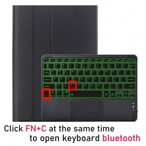 Backlit Touchpad Keyboard Case For Samsung Galaxy Tab A9+ A9 Plus 11 2023 X210 X215 X216 Cover Korean Hebrew Spanish Keyboard