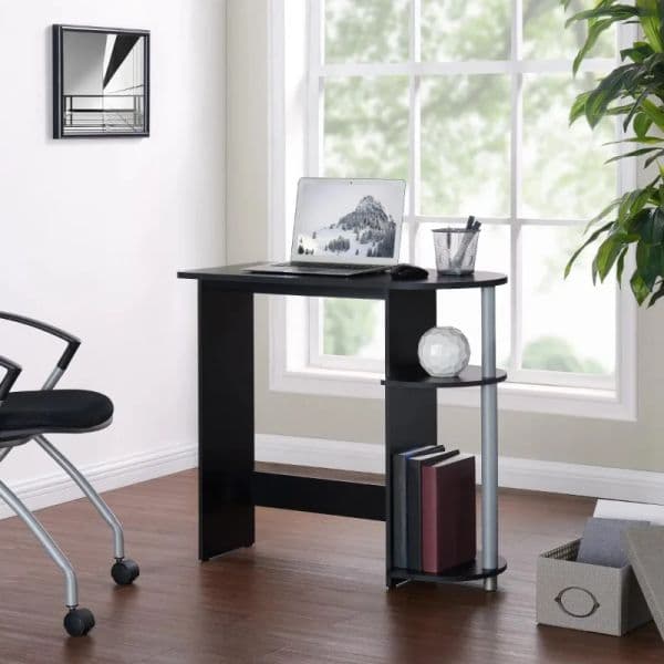 Computer Desk with 2025 Built-in Shees, Multiple Colors,for Indoor Use, Mainstays new Computer Desk