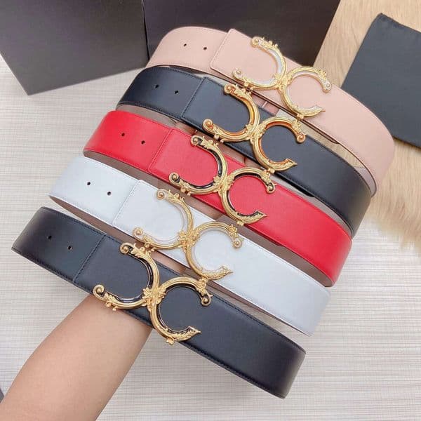 Luxury Designer Belt Men Women Letter Buckle Genuine Leather Belt D Ladies Fashion Formal Dress Jeans Belts G Decorative Waistband Width 5.0Cm Top Quality