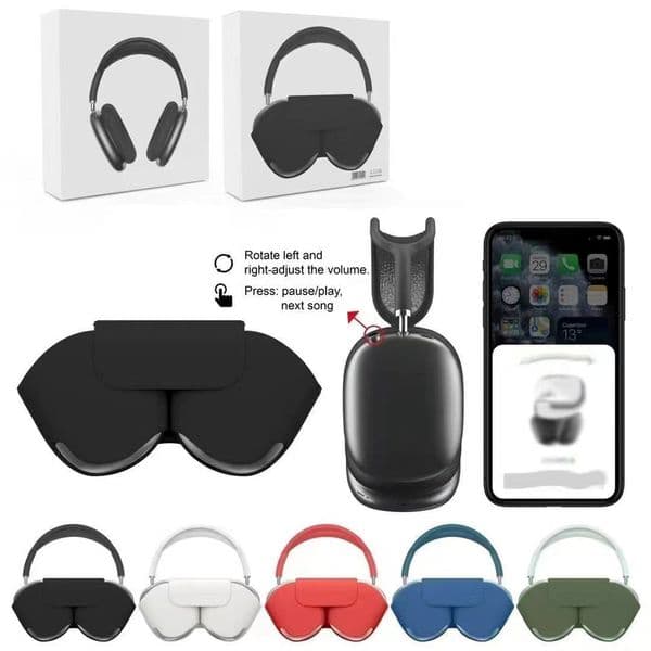 for Apple Headphones pro max headphones Max Bluetooth Earphone Accessories Transparent TPU Silicone Waterproof Protective Case Airpodpro Maxs Cover