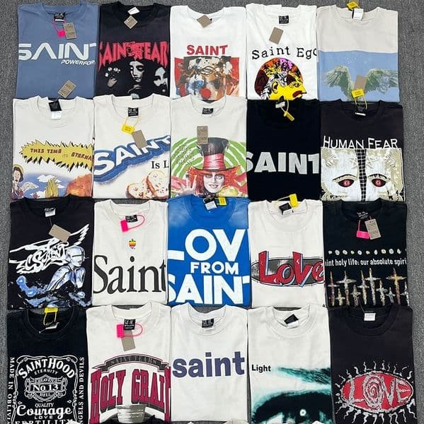 Real Photos Colorful Print T Shirt Men Women Best Quality 2025ss Summer Style T-Shirt Tee Tops