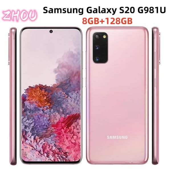 Refurbished Samsung Galaxy S20 G981U G981U1 128GB 12GB Unlocked Original Mobile Phone Octa Core 6.2"