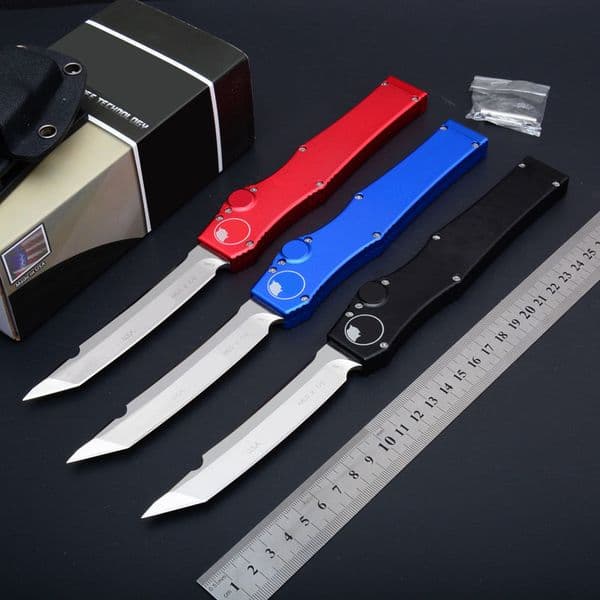 Classical Fixed Blade Knife 4.17" ELmax Blade, Aluminum Handles
