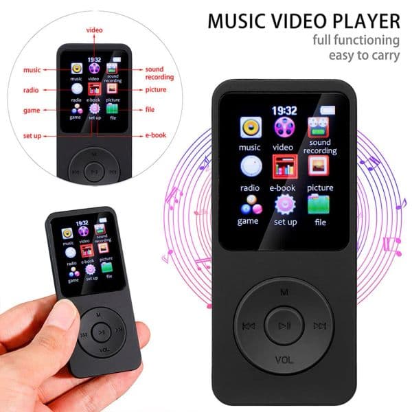 Bluetooth-compatible E-book Sports MP3 MP4 FM Music Players for Windows XP/VISTA