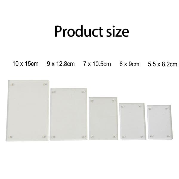 Transparent Acrylic Picture Frame Magnetic Double Sided Photo Frame Idol Photocard Holder Desktop Office Ornament Cadre Photo