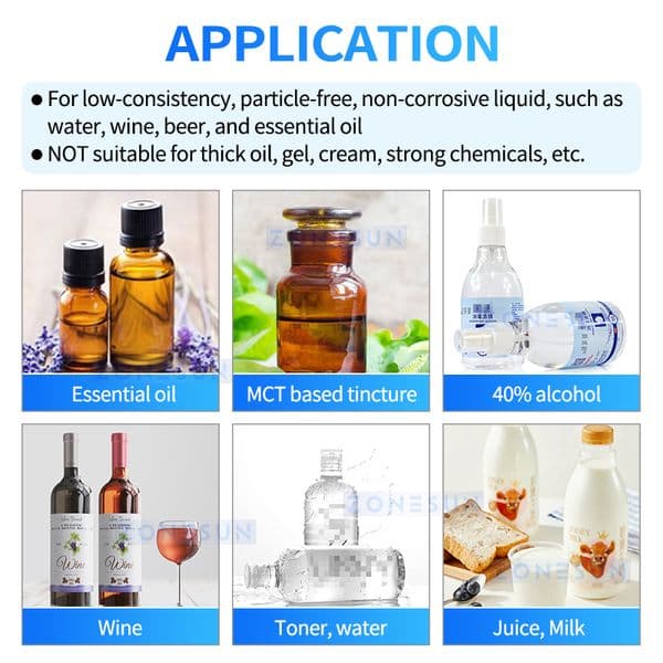 ZONESUN Liquid Filling Machine ZS-DPYT2P Semi Automatic 2 Heads Milk Juice Coffee Bottle Filler For Cosmetic Beverage Packaging