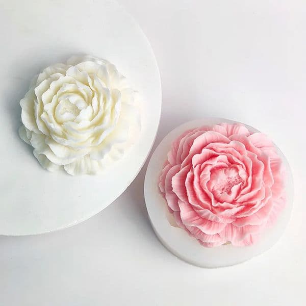 3D Large Peony Silicone Candle Mold Aromatherapy Gypsum Soap Resin Flower Mould Birthday Gift Wedding Souvenirs Home Decor