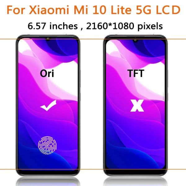 6.57" Screen For new Xiaomi Mi 2025 10 Lite 5G LCD Display Touch Screen Digitizer Assembly For Mi10Lite LCD M2002J9G M2002J9S XIG01